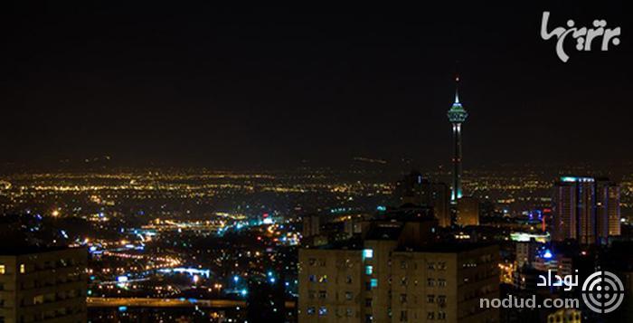 عکسهای بام تهران شب